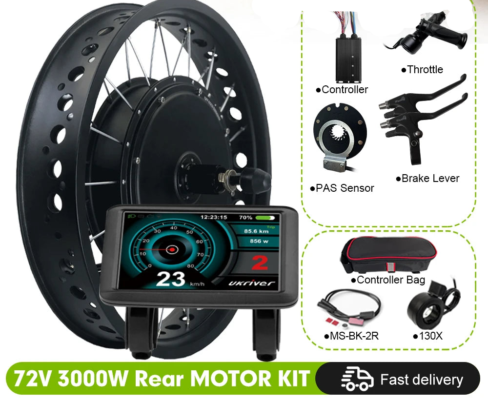 3kw fat tire motor kits
