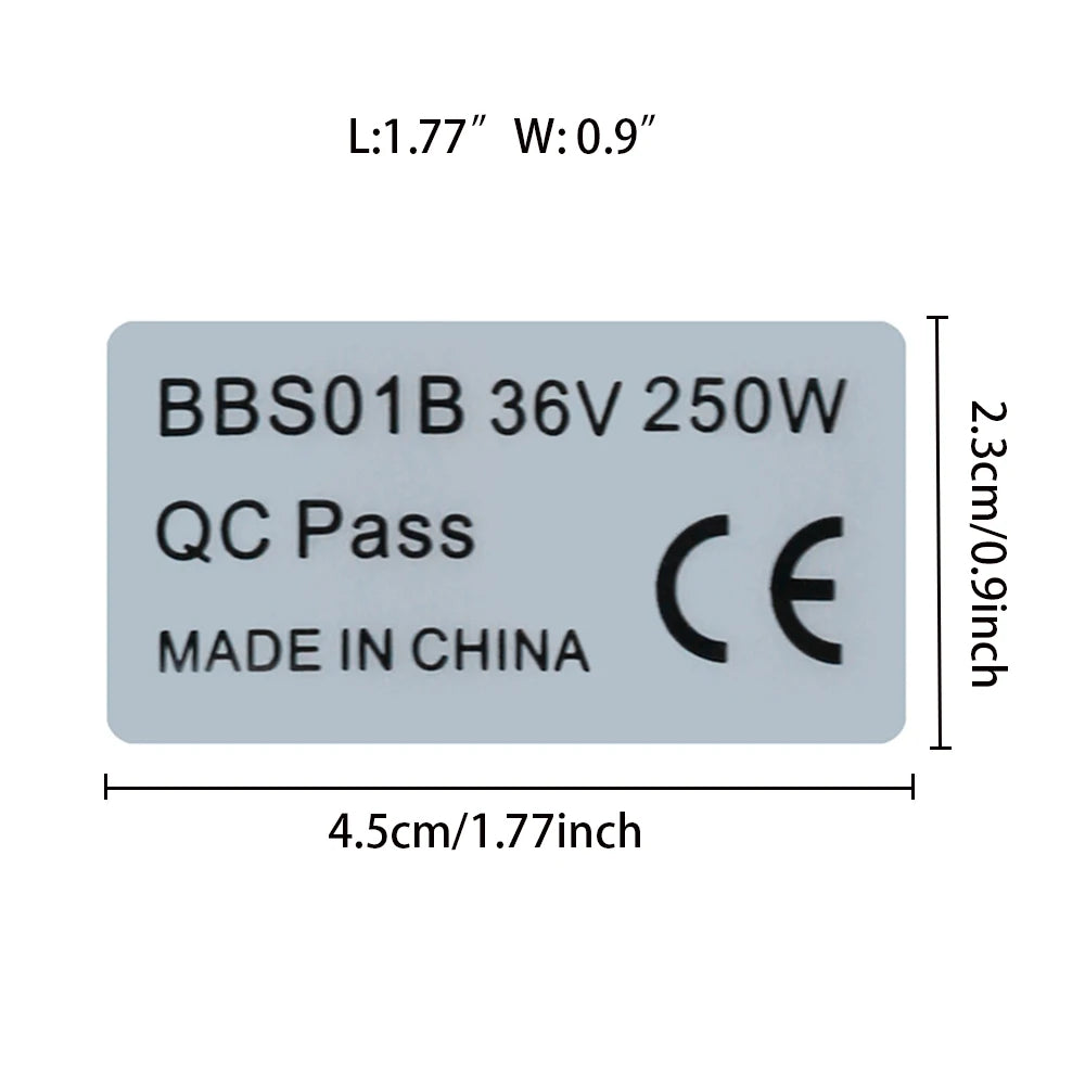 6pcs 36V 250W Stickers